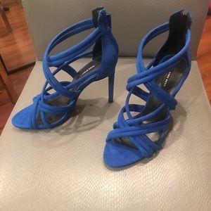 Blue Zara heels